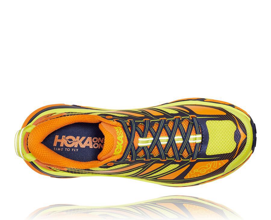 Hoka One One Spor Ayakkabı Erkek Açık Altın/Pembe - Mafate Speed 2 - GC5940326